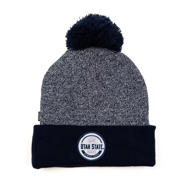 Utah State Aggies Since 1888 Patch Pom Beanie